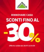 Leroy Merlin Rinnovare casa: sconti fino al -30% - al 01.09.2025