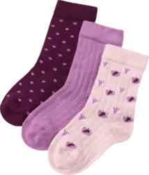 ALANA Socken mit Ripp-Struktur, lila, Gr. 19/22