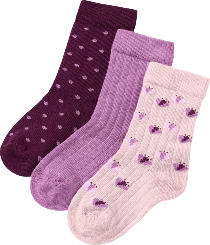 ALANA Socken mit Ripp-Struktur, lila, Gr. 27/29