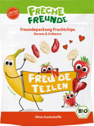 Freche Freunde Kindersnack Fruchtchips Banane & Erdbeere