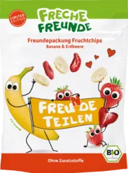 Freche Freunde Kindersnack Fruchtchips Banane & Erdbeere