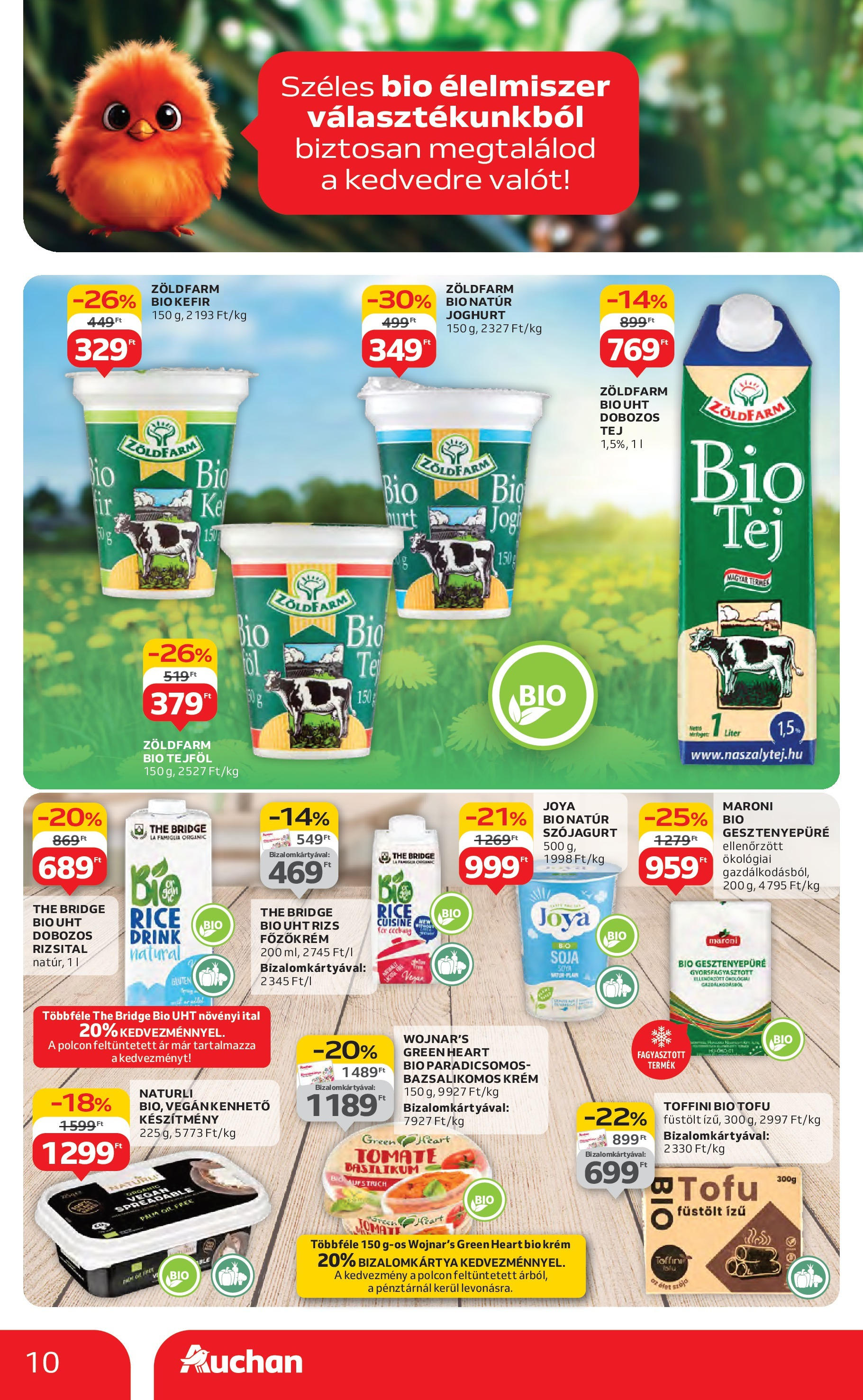 Akciós újság új Auchan - 2025.07.31. -tól/töl ⏳ | Oldal: 10 | Termékek: Rizsital, Tofu, Tejföl, Vegán Auchan Akciós újság - 2025.07.31. -tól/töl > akció, lapozható szórólap 🛍️ | Oldal: 10 | Termékek: Rizsital, Tofu, Tejföl, Vegán
