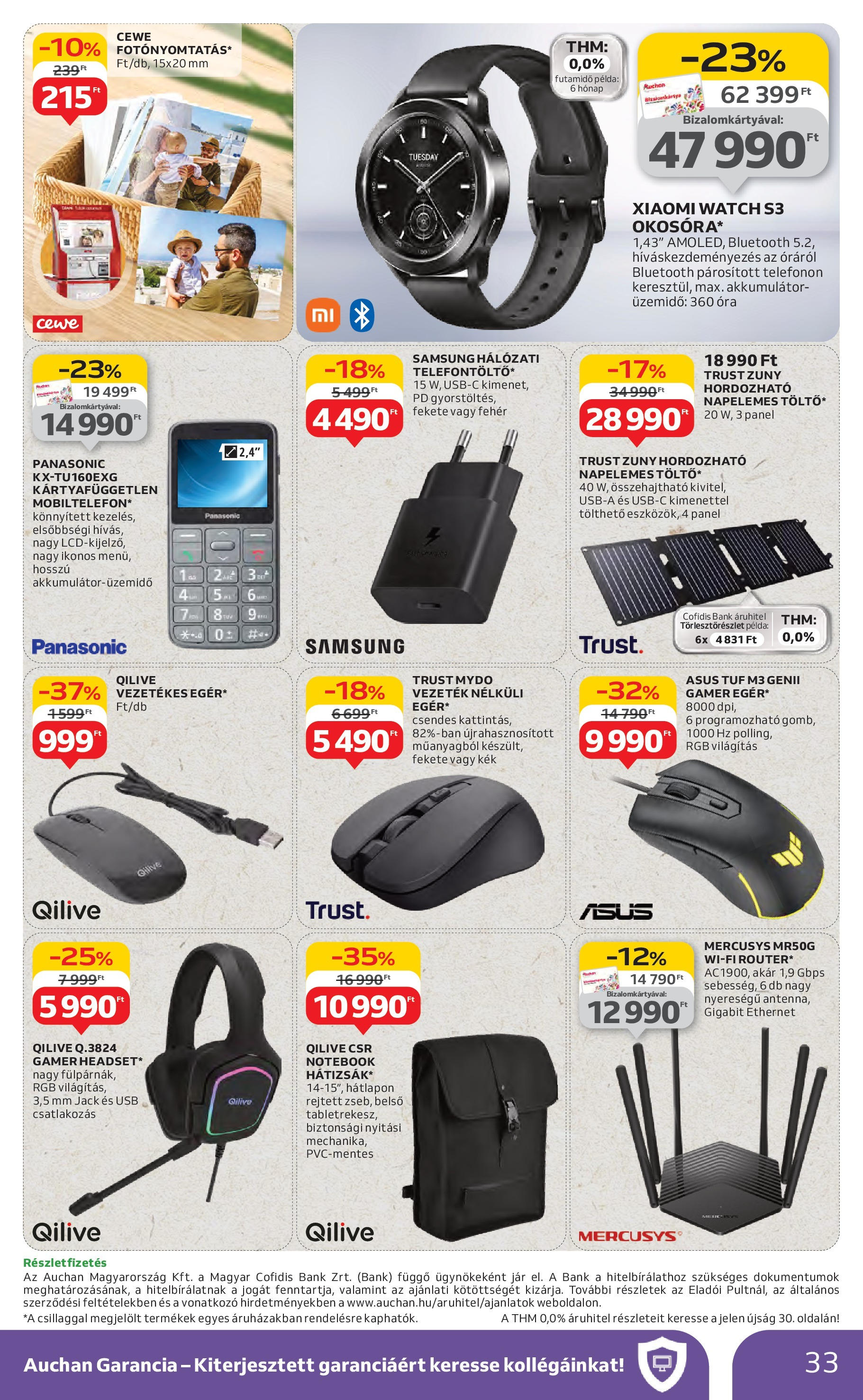 Akciós újság új Auchan - 2025.07.31. -tól/töl ⏳ | Oldal: 33 | Termékek: Akkumulátor, Xiaomi, Samsung, Óra Auchan Akciós újság - 2025.07.31. -tól/töl > akció, lapozható szórólap 🛍️ | Oldal: 33 | Termékek: Akkumulátor, Xiaomi, Samsung, Óra