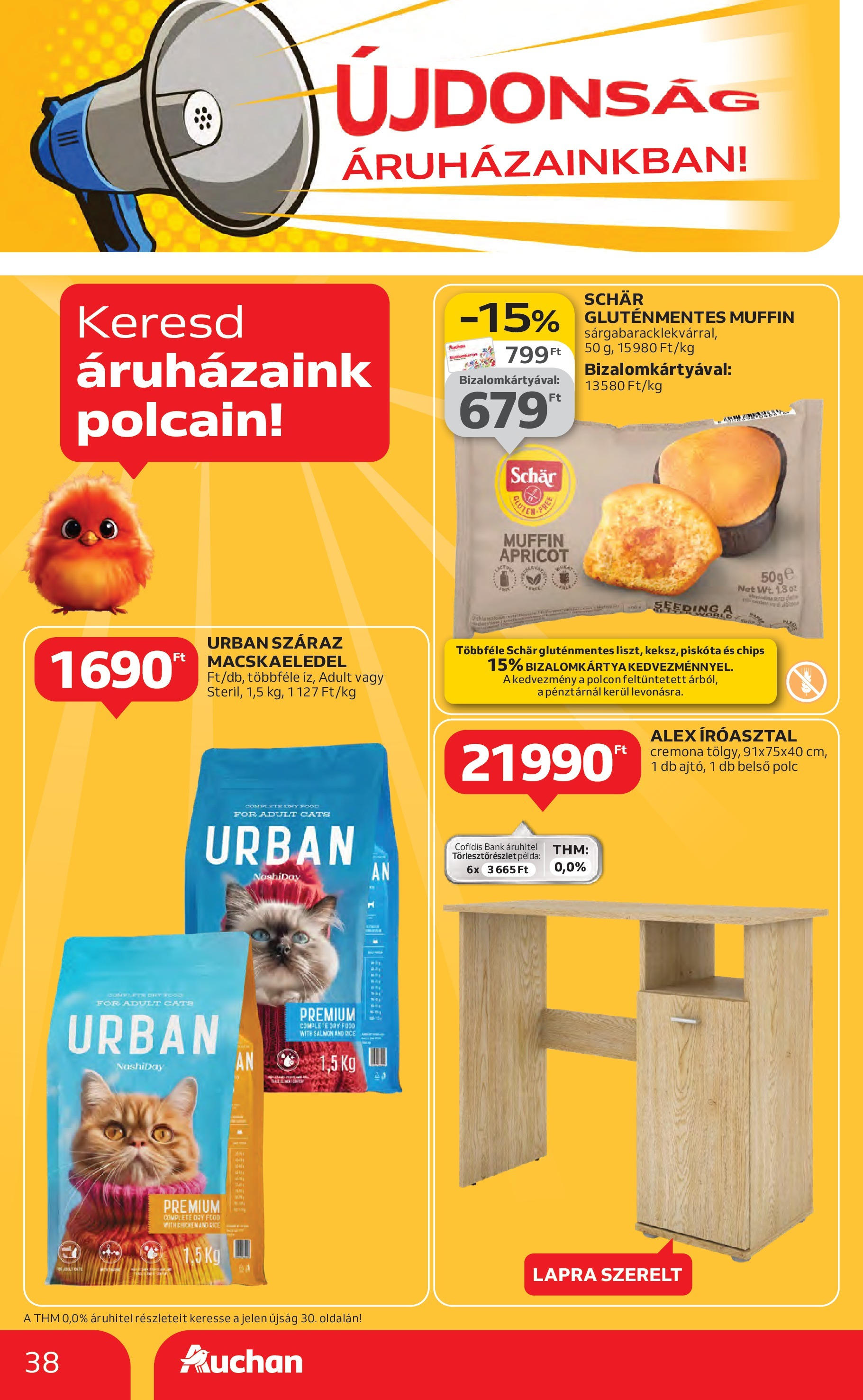 Akciós újság új Auchan - 2025.07.31. -tól/töl ⏳ | Oldal: 38 | Termékek: Chips, Macskaeledel, Polc, Íróasztal Auchan Akciós újság - 2025.07.31. -tól/töl > akció, lapozható szórólap 🛍️ | Oldal: 38 | Termékek: Chips, Macskaeledel, Polc, Íróasztal