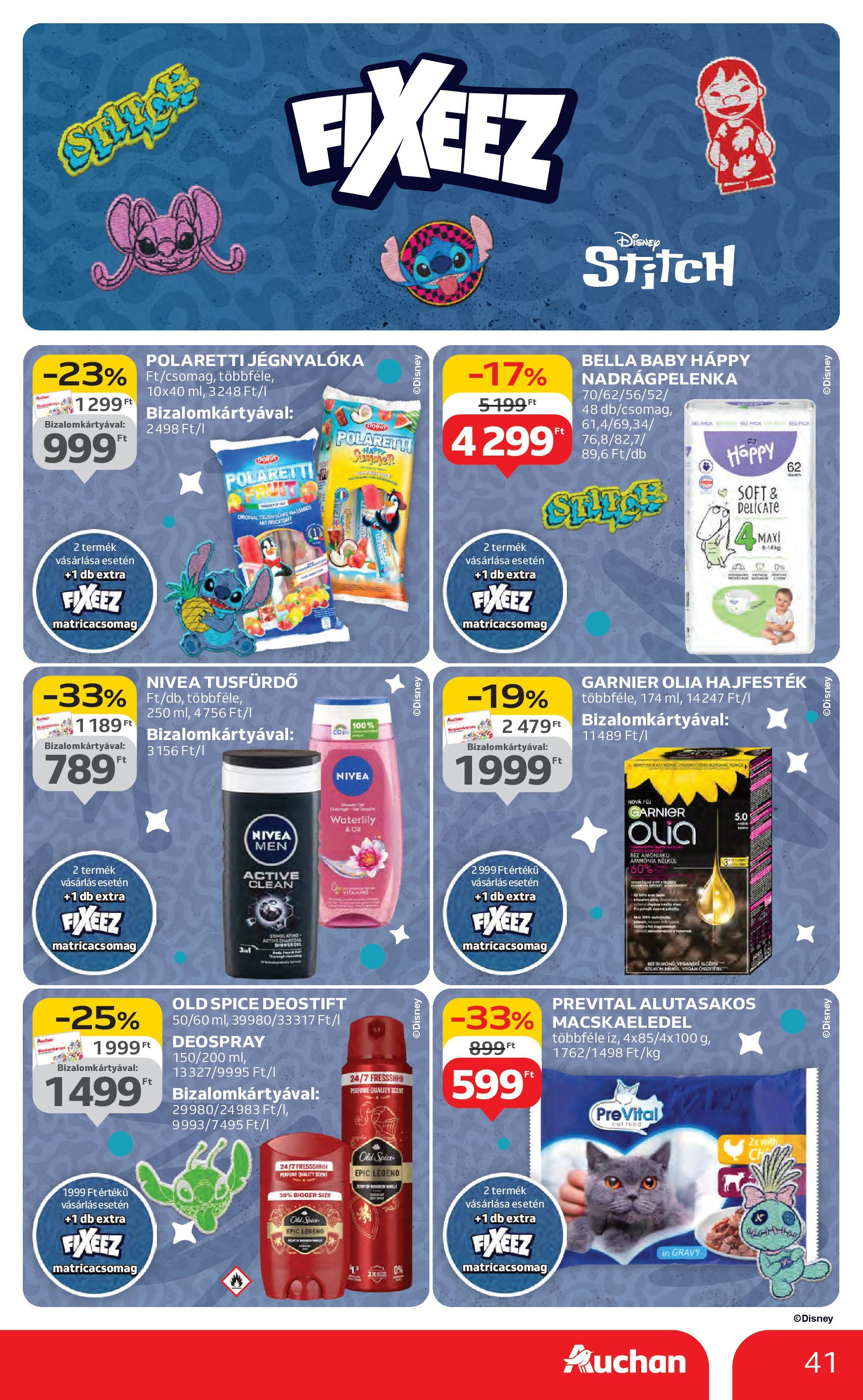 Akciós újság új Auchan - 2025.07.31. -tól/töl ⏳ | Oldal: 41 | Termékek: Old spice, Macskaeledel, Hajfesték, Tusfürdő Auchan Akciós újság - 2025.07.31. -tól/töl > akció, lapozható szórólap 🛍️ | Oldal: 41 | Termékek: Old spice, Macskaeledel, Hajfesték, Tusfürdő