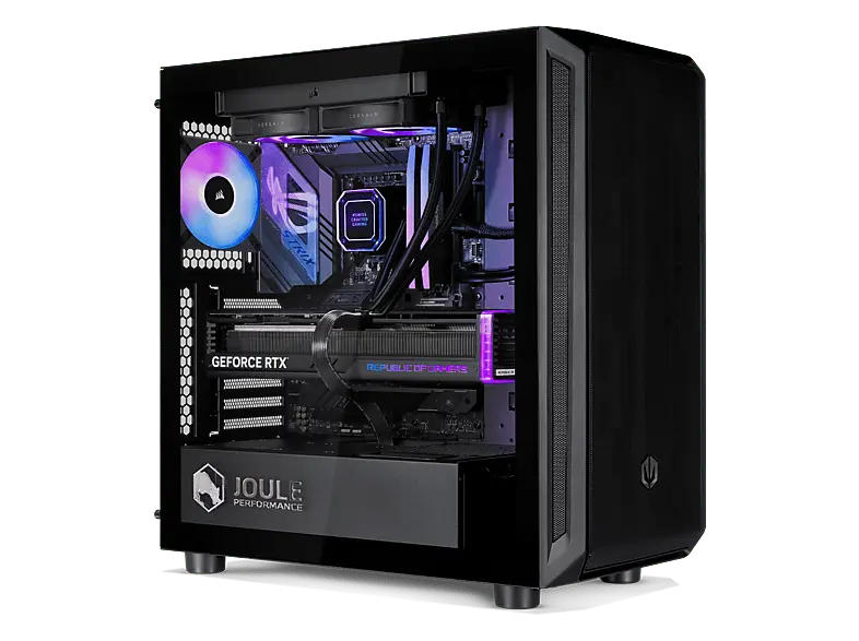 JOULEPerformANCE L1136974 Gaming PC, AMD Ryzen 7 9700X, 32 GB RAM, 2000 SSD, GeForce RTX™ 5070, Windows 11 Home, Schwarz
