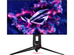 ASUS ROG Swift OLED PG27AQDP 27 Zoll Gaming Monitor, QHD, 0,03 ms Reaktionszeit, 1300 cd/m², 480 Hz, Schwarz