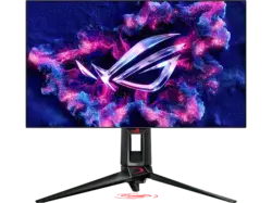 ASUS ROG Swift OLED PG27AQDP 27 Zoll Gaming Monitor, QHD, 0,03 ms Reaktionszeit, 1300 cd/m², 480 Hz, Schwarz