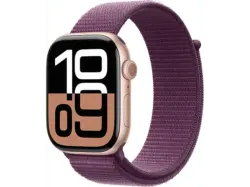 Apple Watch Series 10 GPS 46mm Aluminiumgeh&auml;use, Sport Loop Armband, Rose Gold; Smartwatch