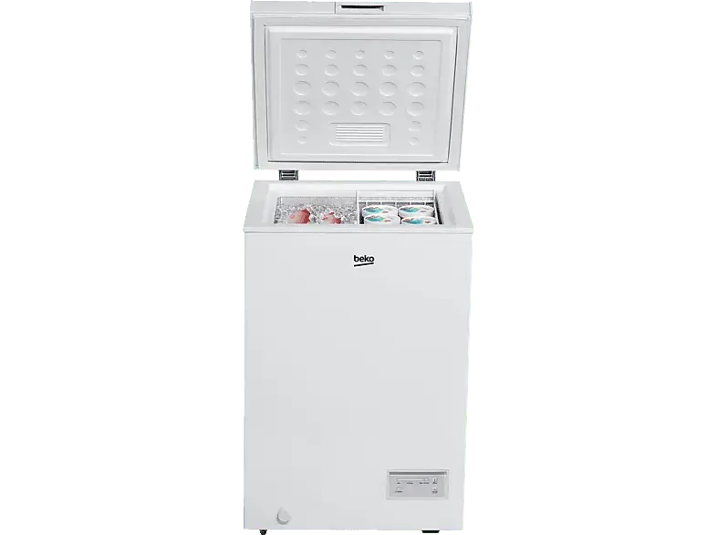 Beko CF100EWN Gefriertruhe (E, 98 l, 845 mm hoch, Weiß)