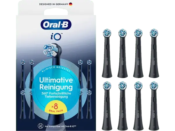 Oral-B iO Ultimative Reinigung Black 8er, Aufsteckb&uuml;rsten