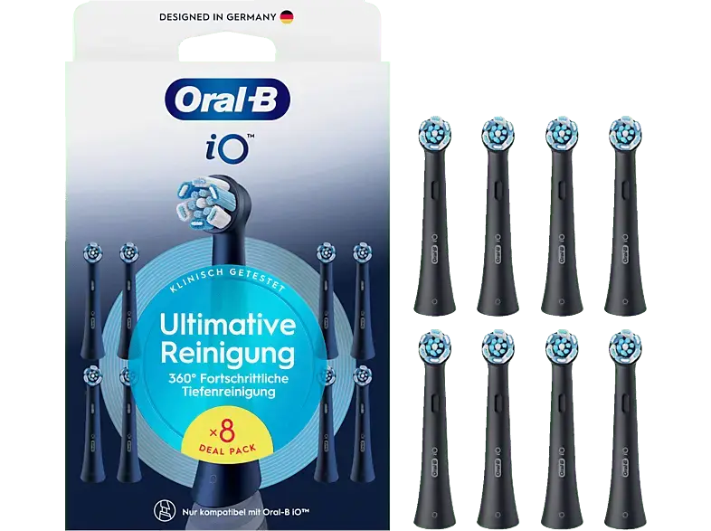 Oral-B iO Ultimative Reinigung Black 8er, Aufsteckbürsten