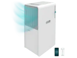 Cecotec 8163 ForceClima 7550 Style Connected Mobiles Klimagerät (Max. Raumgröße: 20 m², EEK: A, 7000 BTU/h, Weiß)