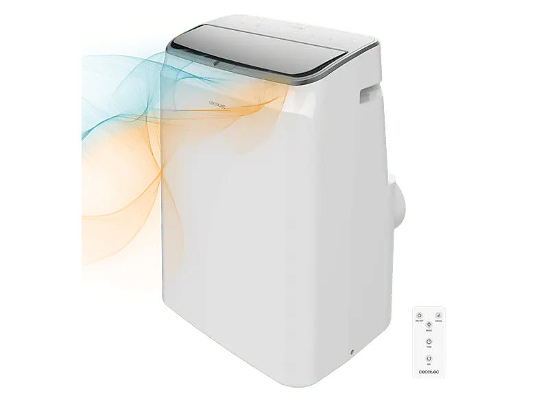 Cecotec 8176 ForceClima 12600 Soundless Heating Mobiles Klimagerät (Max. Raumgröße: 28 m², EEK: A, 12000 BTU/h, Weiß)