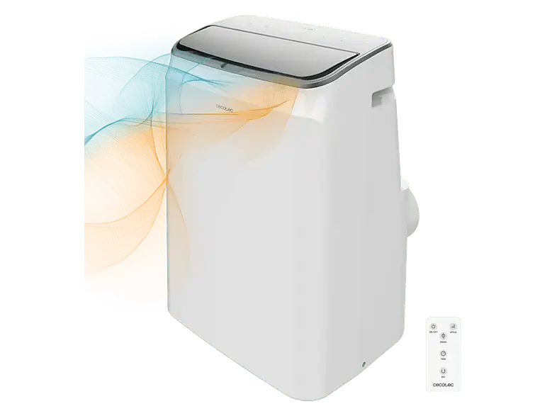 Cecotec 8176 ForceClima 12600 Soundless Heating Mobiles Klimagerät (Max. Raumgröße: 28 m², EEK: A, 12000 BTU/h, Weiß)