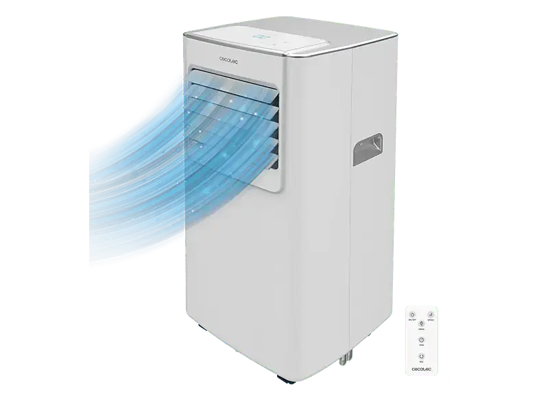 Cecotec 8170 ForceClima 7100 Soundless Mobiles Klimagerät (Max. Raumgröße: 20 m², EEK: A, 7000 BTU/h, Weiß)