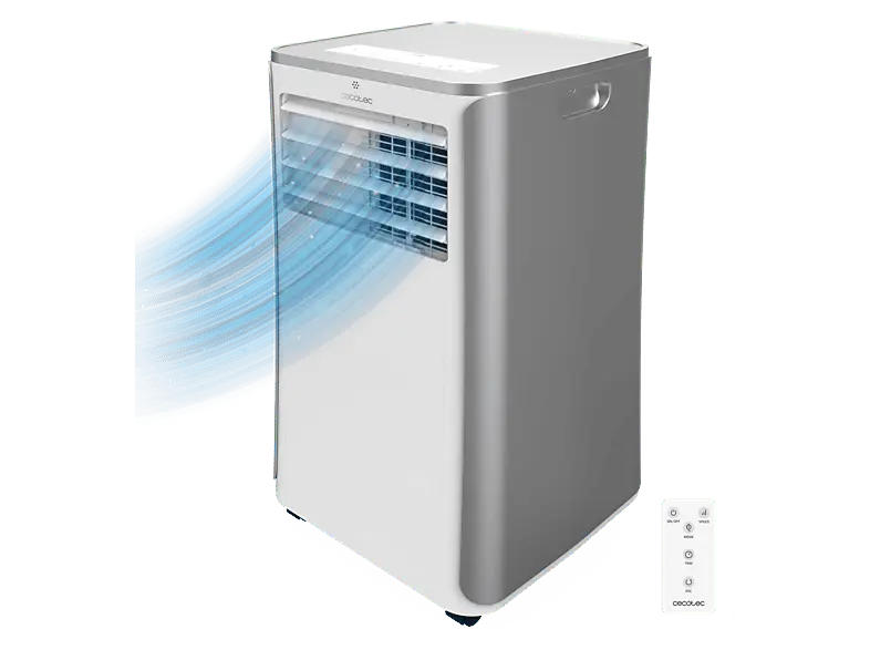 Cecotec 8173 ForceClima 9100 Soundless Mobiles Klimagerät (Max. Raumgröße: 25 m², EEK: A, 9000 BTU/h, Weiß)