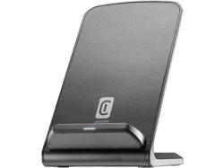 Cellular Line Wireless Charger easy stand 10W für Qi-fähige Geräte, Schwarz; Kabelloses Ladegerät