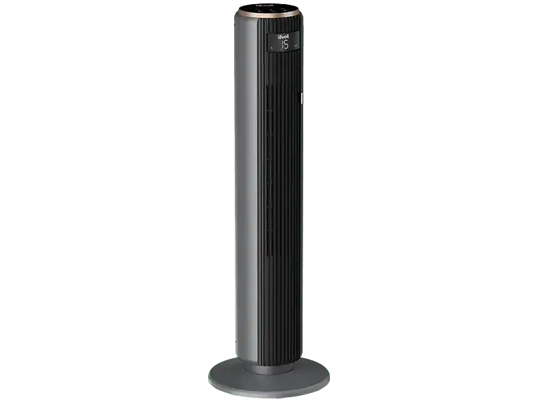 Levoit LTF-F362-AEUR 92cm Turmventilator Grau (39 Watt, mit Fernbedienung, 12 Geschwindigkeitsstufen, Timerfunktion 1-12 h)
