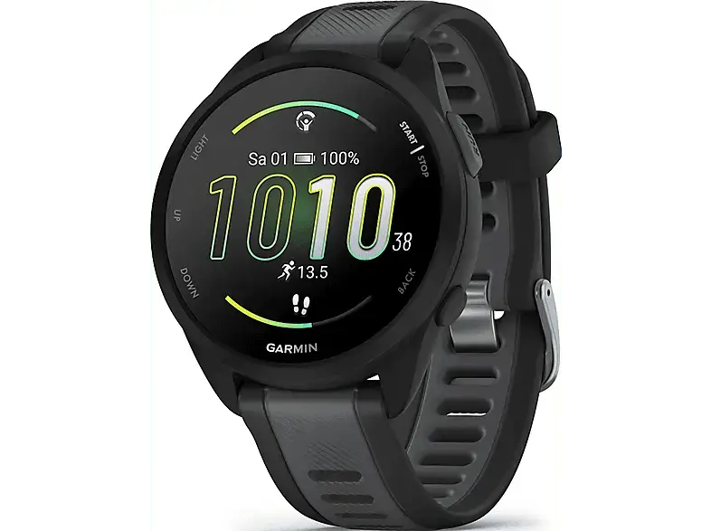 Garmin Smartwatch Forerunner® 165 Music, Schwarz/Schiefergrau