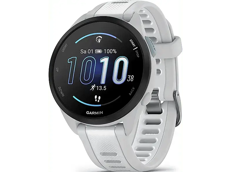 Garmin Smartwatch Forerunner® 165 Music, Dunstgrau/Steinweiss