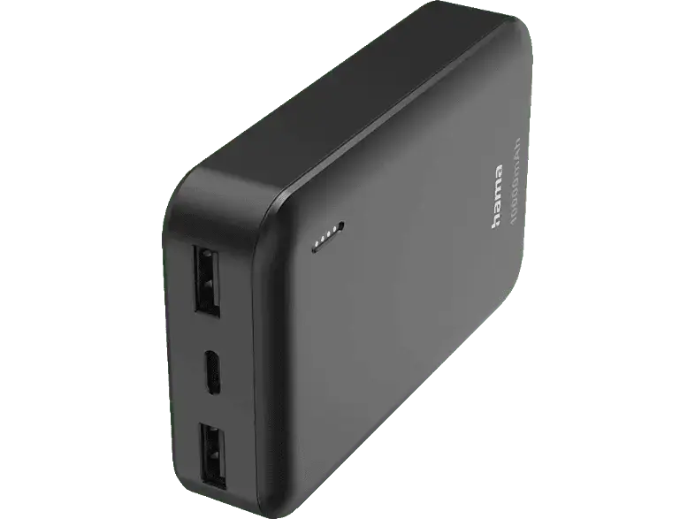 HAMA Power Pack "Pocket 10", 10000mAh, schwarz; Powerbank