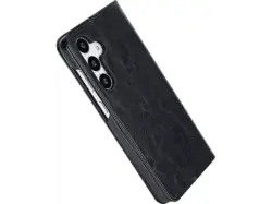 ISY ISC 3146 Wallet Backcover, für Samsung Galaxy S24 FE, Schwarz; Schutzhülle