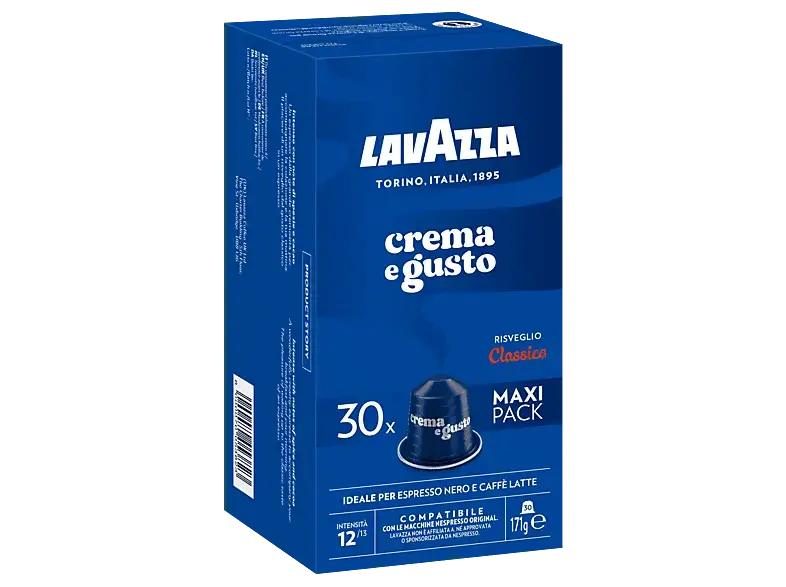 Lavazza Crema Gusto Classico Kaffeekapsel; Kompatibles System: Nespresso, 30 Stück, Nespresso