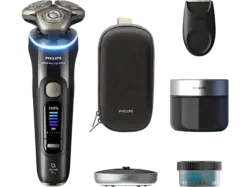 PHILIPS XP9400/31 i9000 Prestige Ultra Nass- und Trockenrasierer (Netzbetrieb, Tiefschwarz, Trocken)