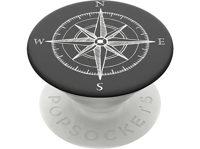 Popsockets Phone Grip & Stand, Austauschbar - Compass; Zusammenklappbarer Griff