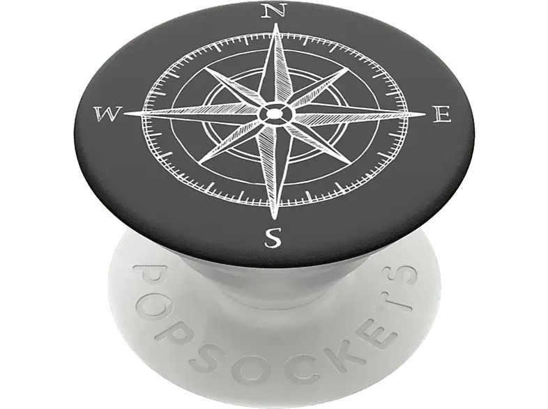 Popsockets Phone Grip & Stand, Austauschbar - Compass; Zusammenklappbarer Griff