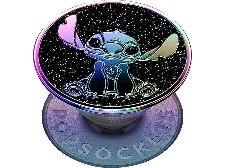 Popsockets PopGrip Enamel Oil Slick Disney Stitch; Zusammenklappbarer Griff