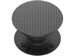 Popsockets Phone Grip & Stand, Austauschbar - Knurled Texture Black; Zusammenklappbarer Griff
