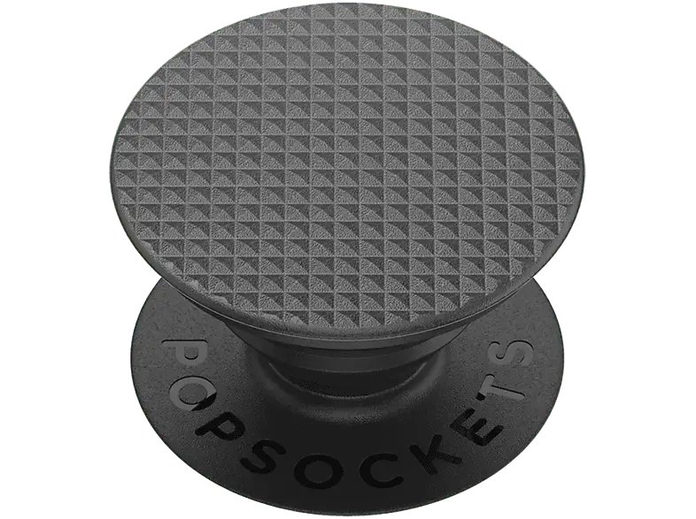 Popsockets Phone Grip & Stand, Austauschbar - Knurled Texture Black; Zusammenklappbarer Griff