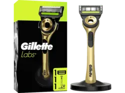 Gillette Labs Gold Rasierapparat mit 1 Klinge + Duschhänger; Rasierer