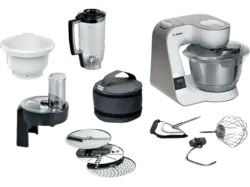 Bosch MUM5XW34 Küchenmaschine mit Waage Champagne/Weiß (Rührschüsselkapazität: 3,9 l, 1000 Watt)