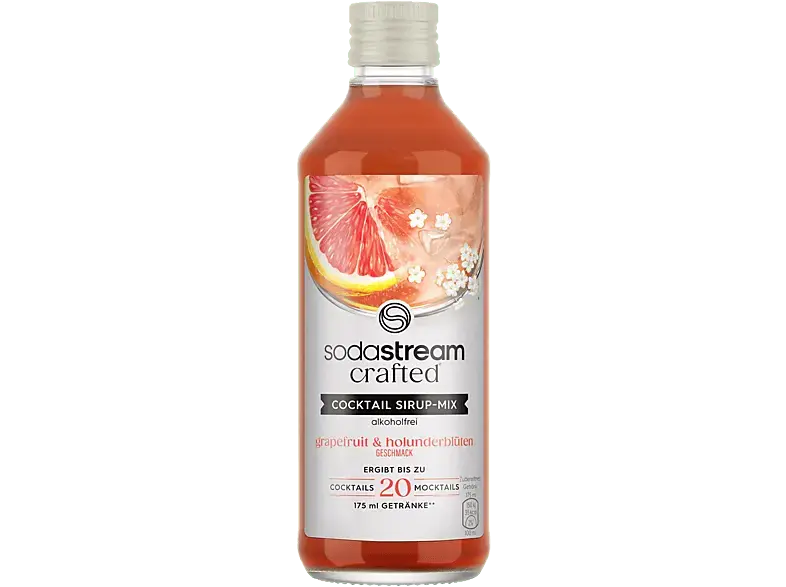 Sodastream Cocktail Grapefruit & Holunderblüte Sirup Mix, Alkoholfrei, 330 ml
