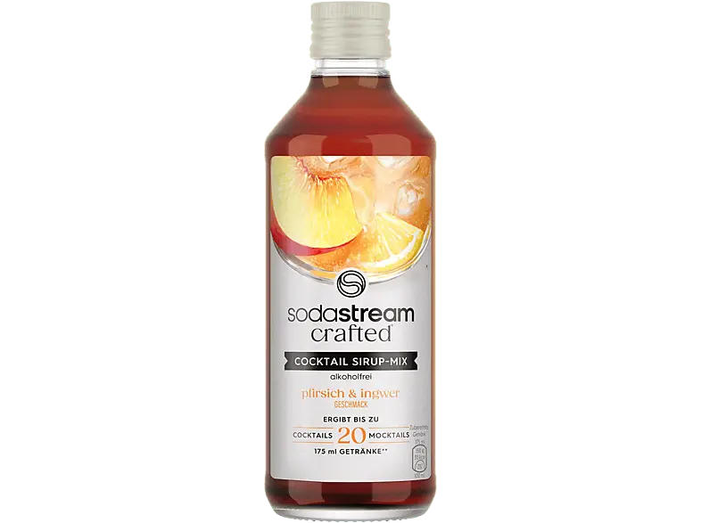 Sodastream Cocktail Pfirsich & Ingwer Sirup Mix, Alkoholfrei, 330 ml