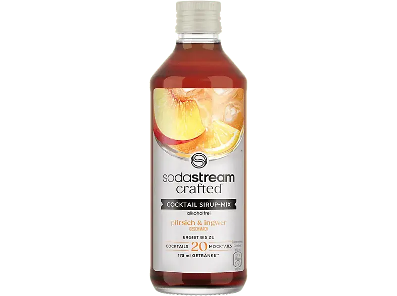 Sodastream Cocktail Pfirsich & Ingwer Sirup Mix, Alkoholfrei, 330 ml