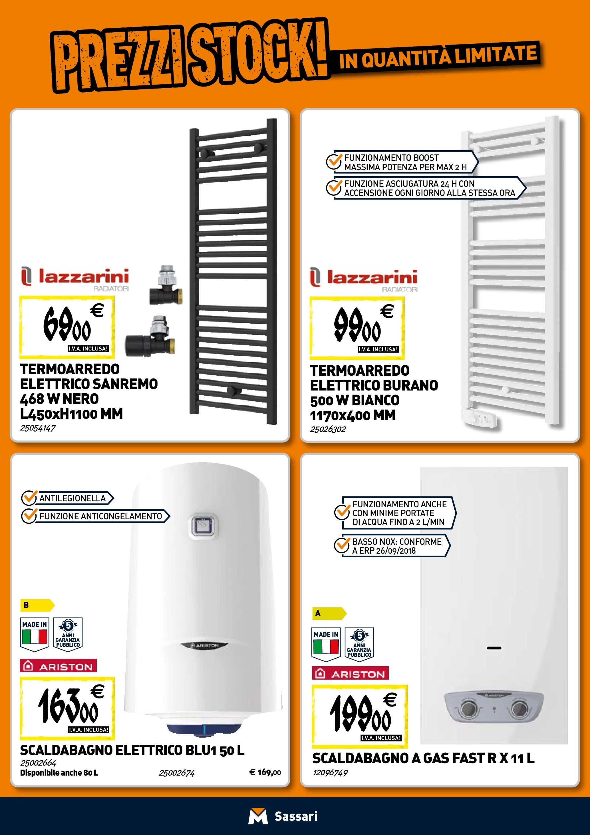 Nuovo TECNOMAT - Straordinari prezzi stock! dal 30/07/2025 > offerte anteprima 🛍️ | Pagina: 6 | Prodotti: Scaldabagno, Acqua