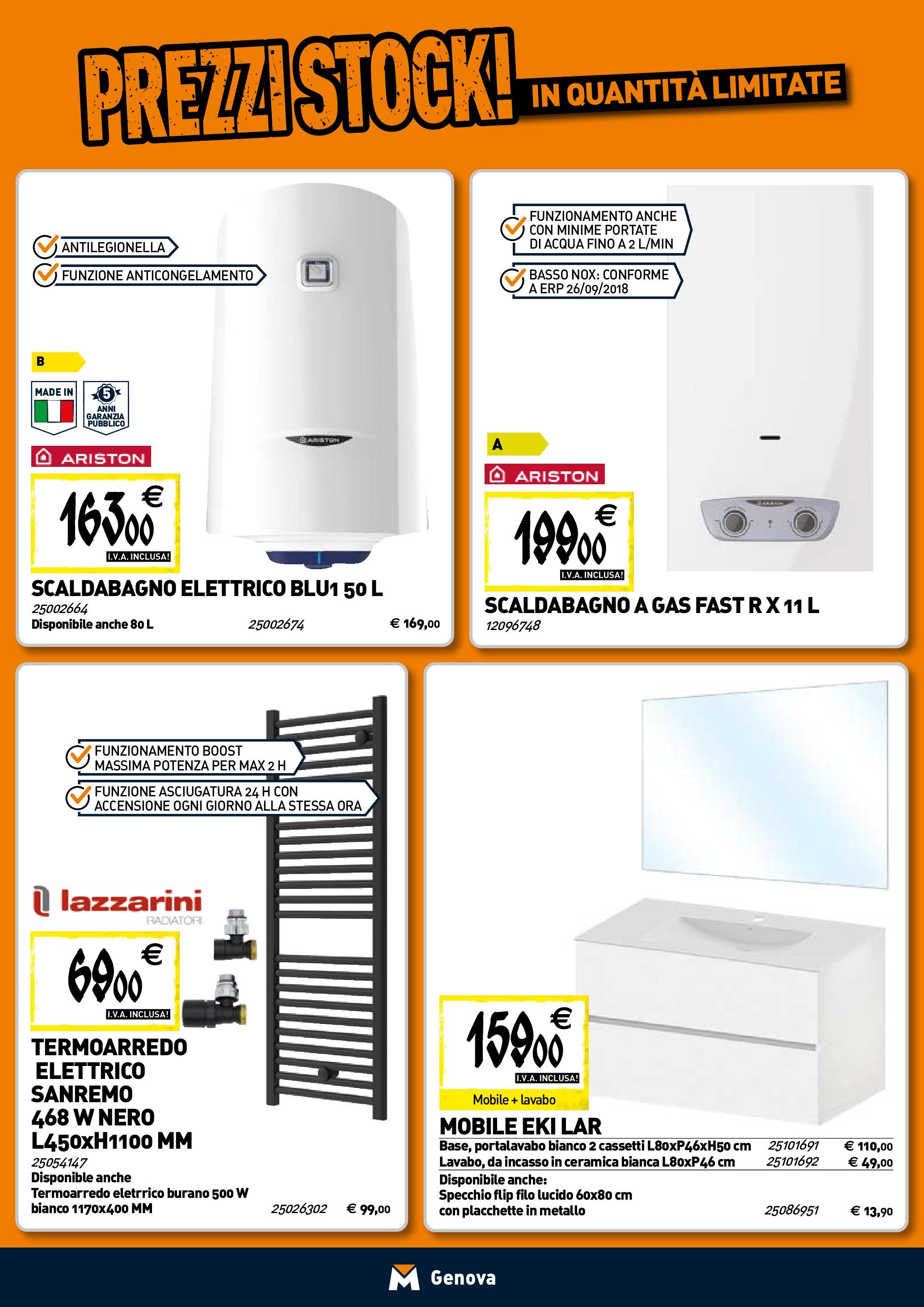 TECNOMAT - Straordinari prezzi stock! dal 30/07/2025 anteprima > nuovo offerte!β³ | Pagina: 6 | Prodotti: Mobile, Scaldabagno, Acqua, Specchio Nuovo TECNOMAT - Straordinari prezzi stock! dal 30/07/2025 > offerte anteprima ποΈ | Pagina: 6 | Prodotti: Mobile, Scaldabagno, Acqua, Specchio
