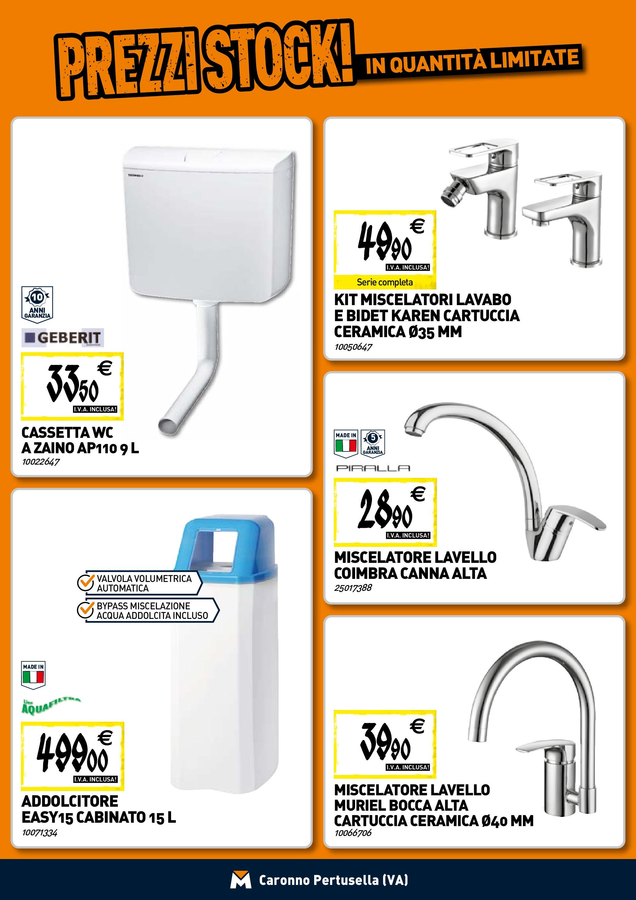 Nuovo TECNOMAT - Straordinari prezzi stock! dal 30/07/2025 > offerte anteprima 🛍️ | Pagina: 6 | Prodotti: Acqua, Zaino, Lavello, Miscelatore