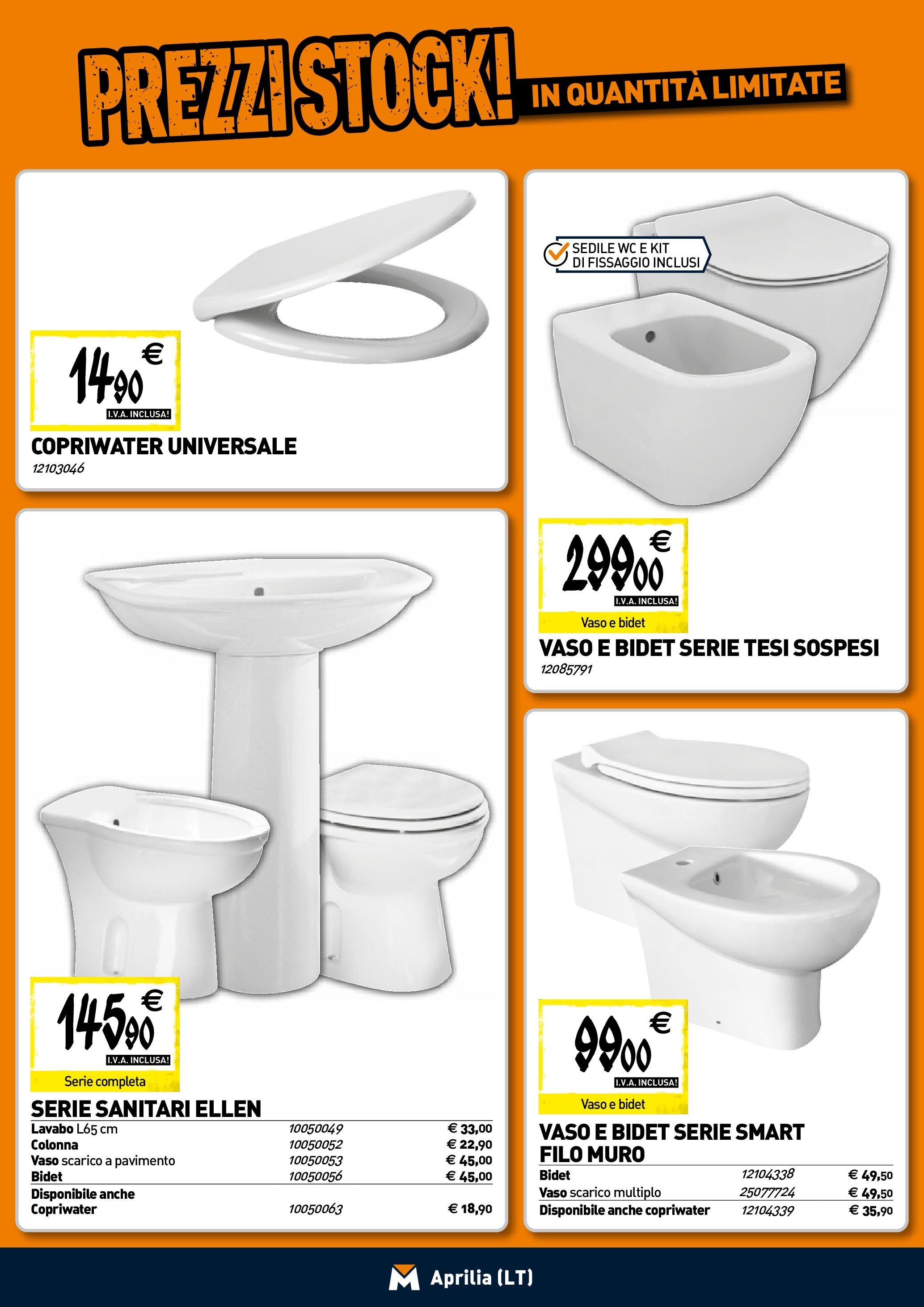 Nuovo TECNOMAT - Straordinari prezzi stock! dal 30/07/2025 > offerte anteprima 🛍️ | Pagina: 5 | Prodotti: Pavimento, WC, Vaso