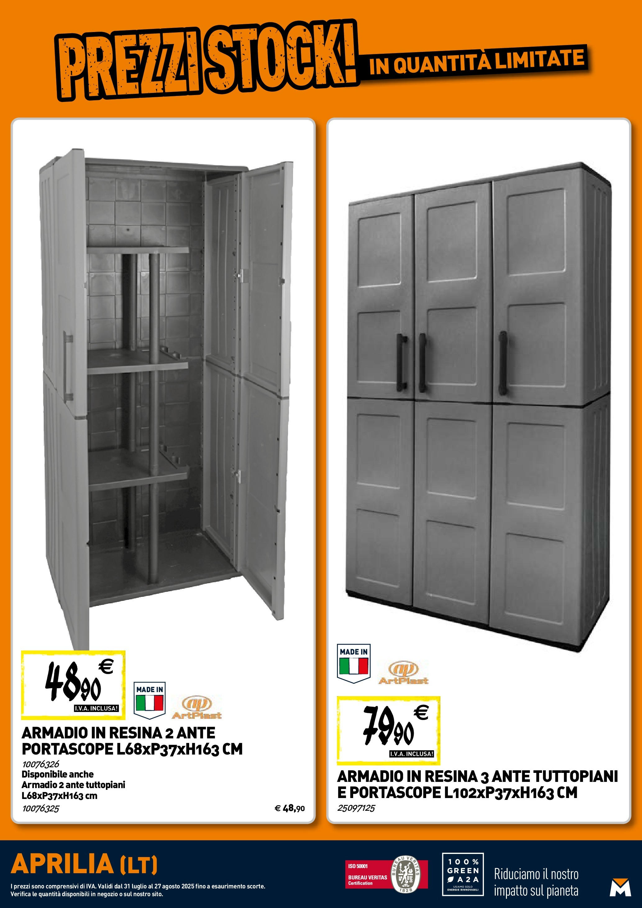 Nuovo TECNOMAT - Straordinari prezzi stock! dal 30/07/2025 > offerte anteprima 🛍️ | Pagina: 23 | Prodotti: Armadio