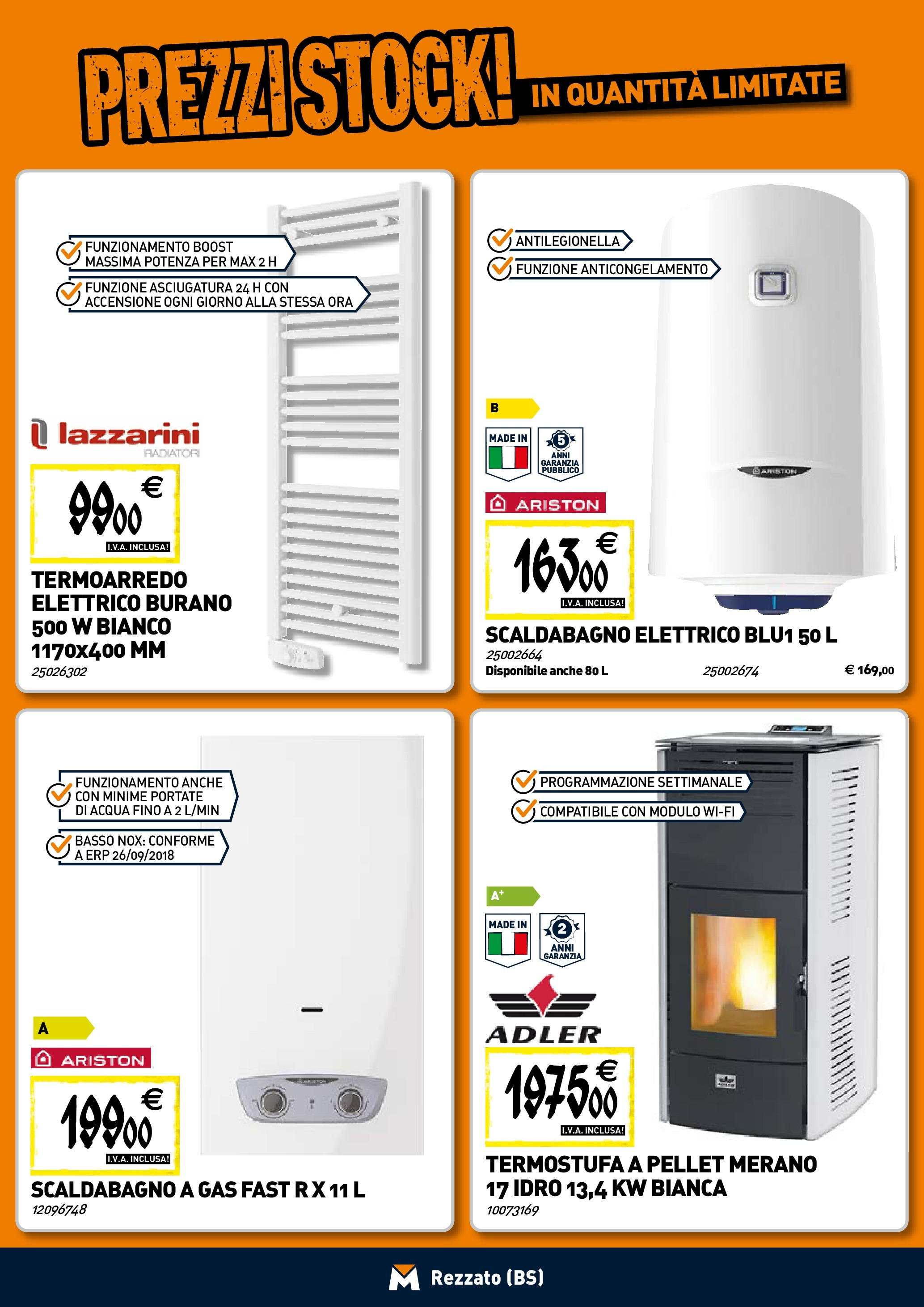 TECNOMAT - Straordinari prezzi stock! dal 30/07/2025 anteprima > nuovo offerte!β³ | Pagina: 6 | Prodotti: Pellet, Scaldabagno, Acqua Nuovo TECNOMAT - Straordinari prezzi stock! dal 30/07/2025 > offerte anteprima ποΈ | Pagina: 6 | Prodotti: Pellet, Scaldabagno, Acqua