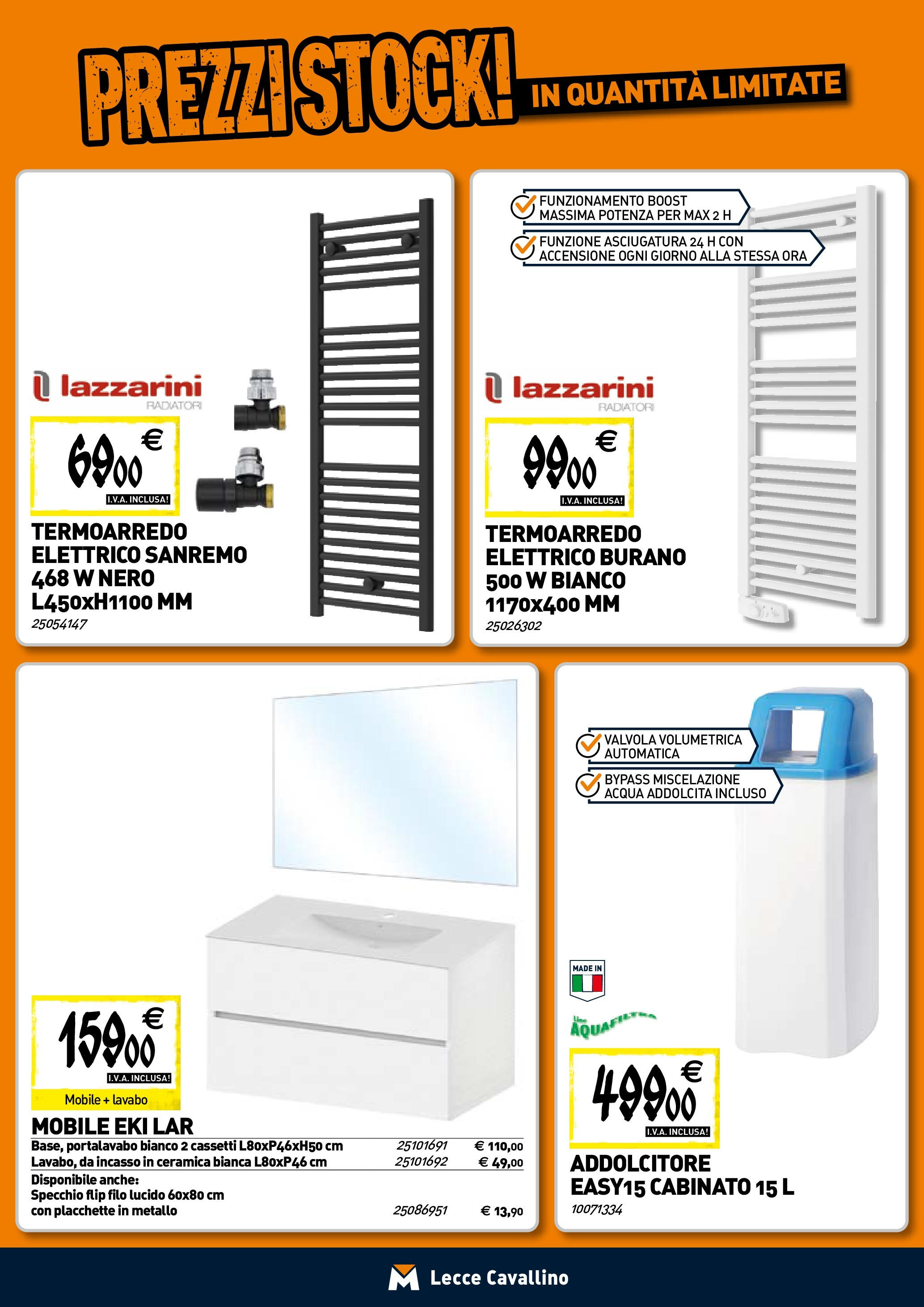 TECNOMAT - Straordinari prezzi stock! dal 30/07/2025 anteprima > nuovo offerte!β³ | Pagina: 7 | Prodotti: Mobile, Acqua, Specchio Nuovo TECNOMAT - Straordinari prezzi stock! dal 30/07/2025 > offerte anteprima ποΈ | Pagina: 7 | Prodotti: Mobile, Acqua, Specchio