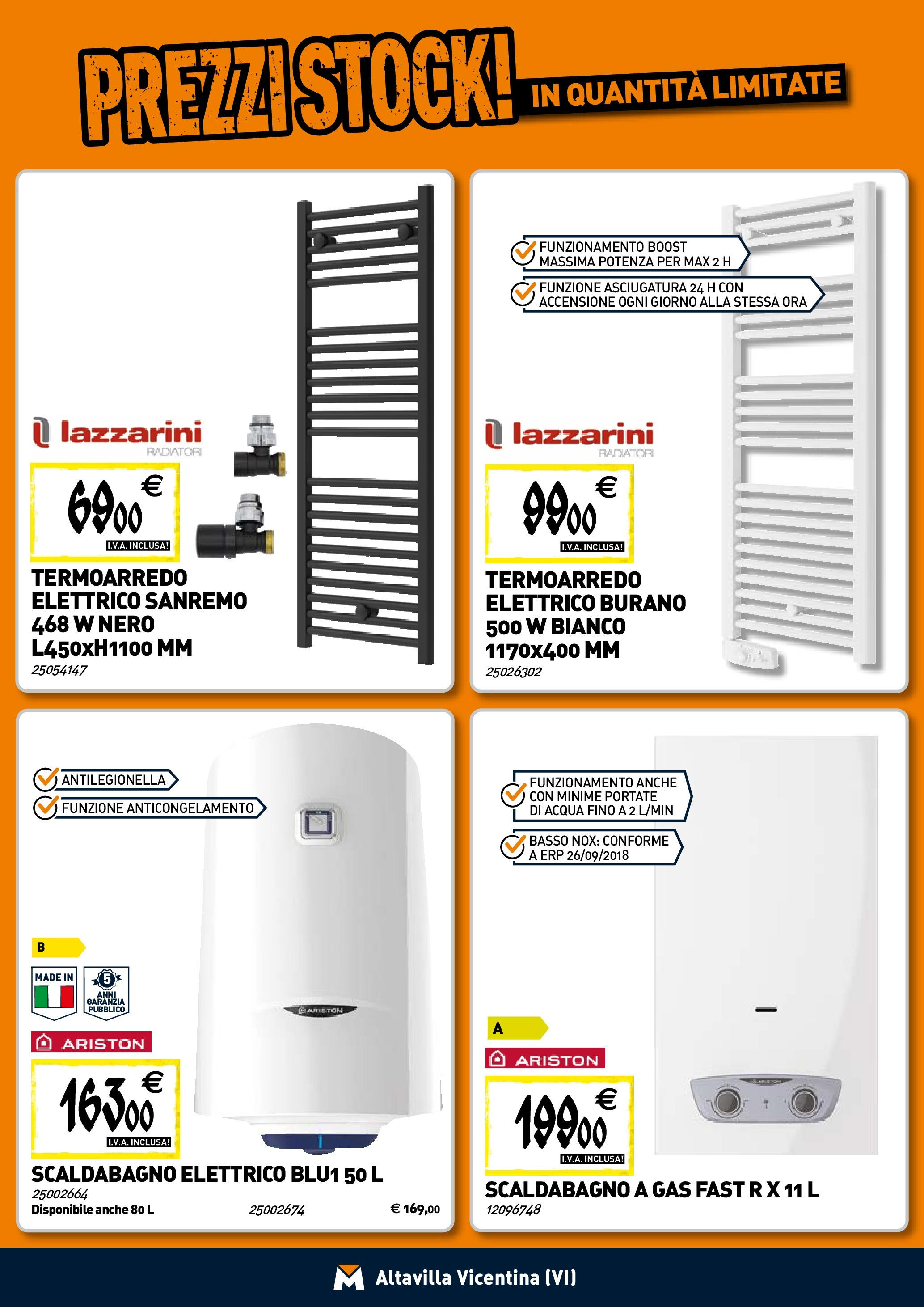 TECNOMAT - Straordinari prezzi stock! dal 30/07/2025 anteprima > nuovo offerte!β³ | Pagina: 7 | Prodotti: Scaldabagno, Acqua Nuovo TECNOMAT - Straordinari prezzi stock! dal 30/07/2025 > offerte anteprima ποΈ | Pagina: 7 | Prodotti: Scaldabagno, Acqua