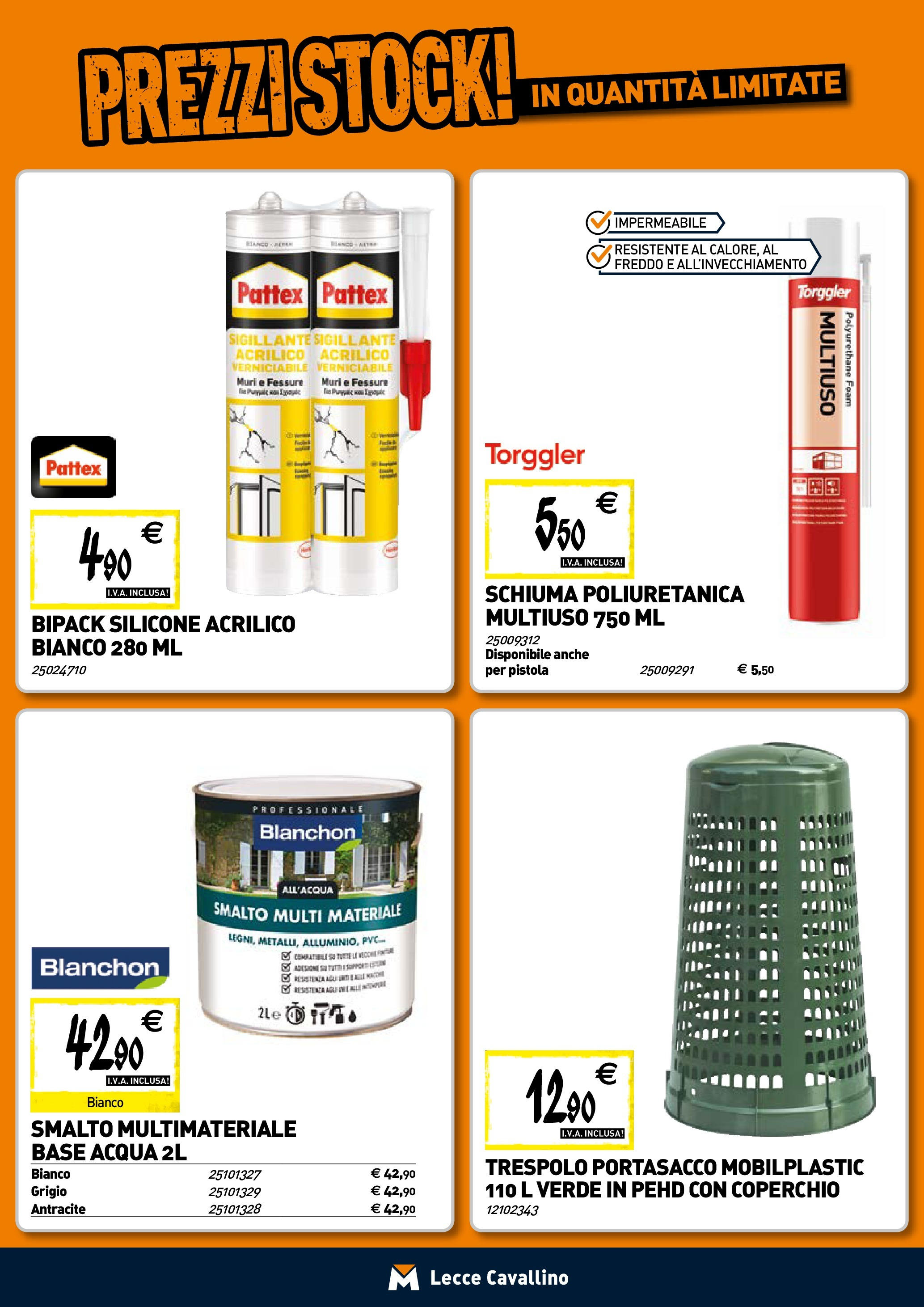TECNOMAT - Straordinari prezzi stock! dal 30/07/2025 anteprima > nuovo offerte!β³ | Pagina: 13 | Prodotti: Acqua, Silicone Nuovo TECNOMAT - Straordinari prezzi stock! dal 30/07/2025 > offerte anteprima ποΈ | Pagina: 13 | Prodotti: Acqua, Silicone