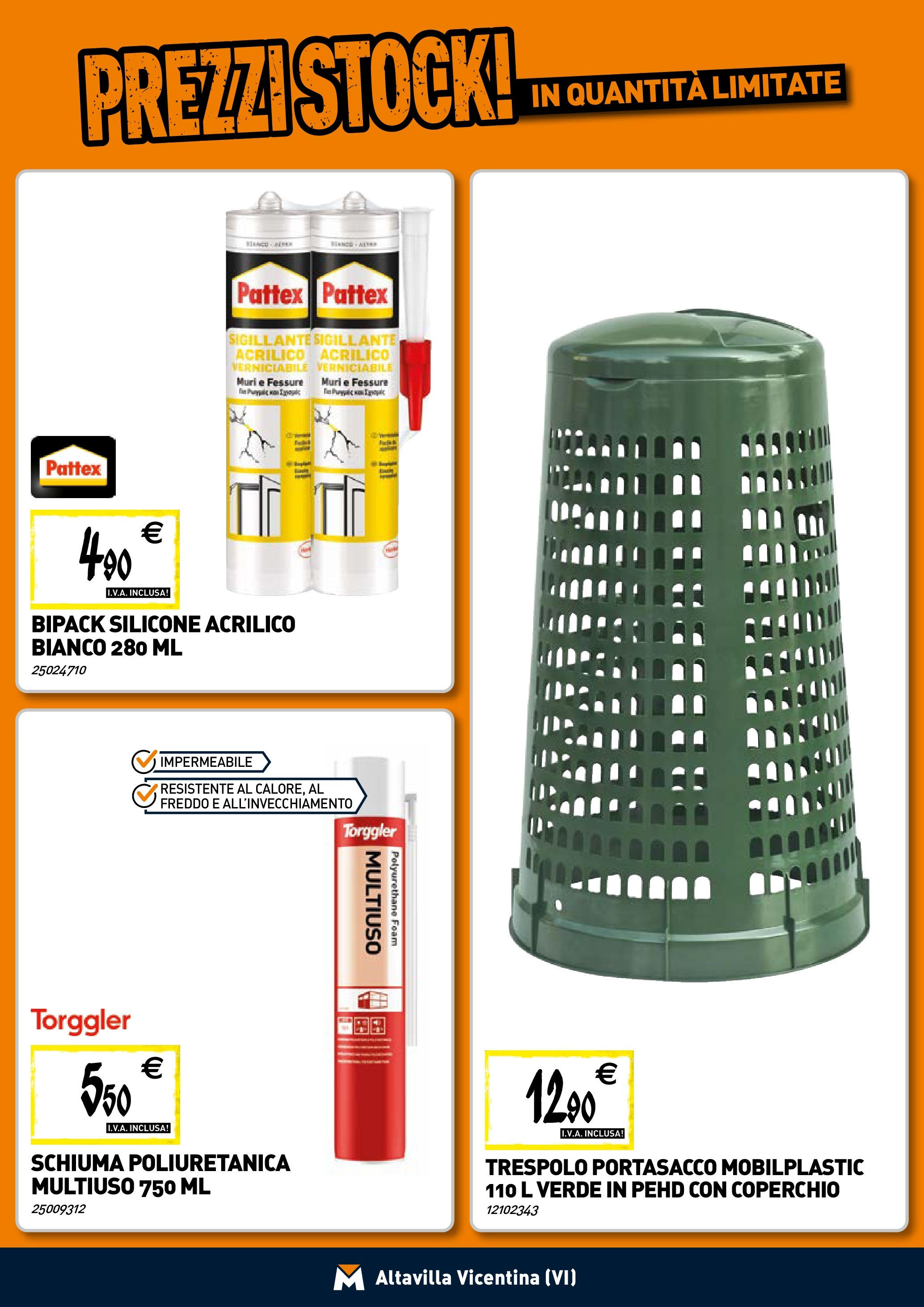 TECNOMAT - Straordinari prezzi stock! dal 30/07/2025 anteprima > nuovo offerte!β³ | Pagina: 14 | Prodotti: Silicone Nuovo TECNOMAT - Straordinari prezzi stock! dal 30/07/2025 > offerte anteprima ποΈ | Pagina: 14 | Prodotti: Silicone