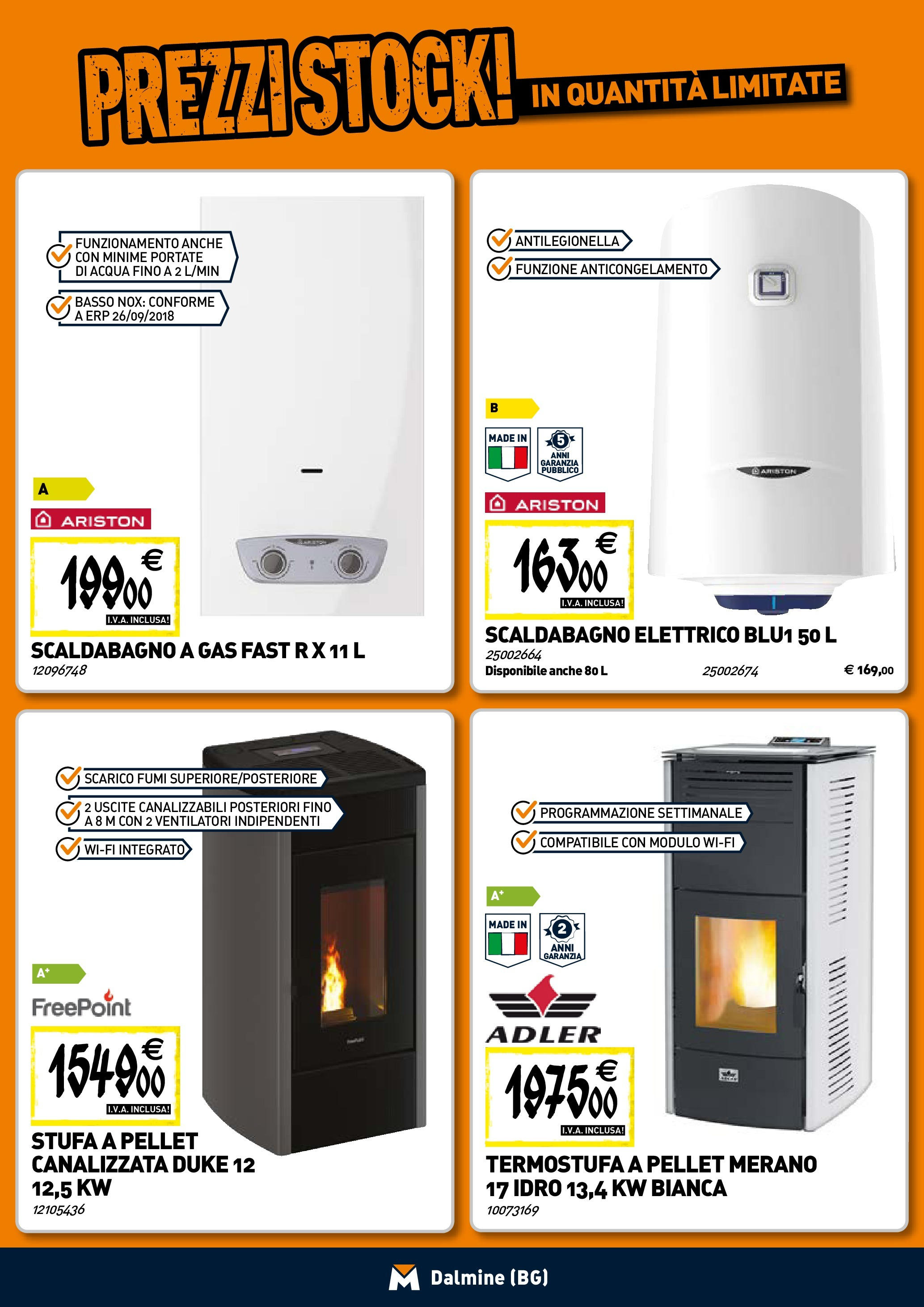 TECNOMAT - Straordinari prezzi stock! dal 30/07/2025 anteprima > nuovo offerte!β³ | Pagina: 7 | Prodotti: Scaldabagno, Stufa a pellet, Acqua, Stufa Nuovo TECNOMAT - Straordinari prezzi stock! dal 30/07/2025 > offerte anteprima ποΈ | Pagina: 7 | Prodotti: Scaldabagno, Stufa a pellet, Acqua, Stufa